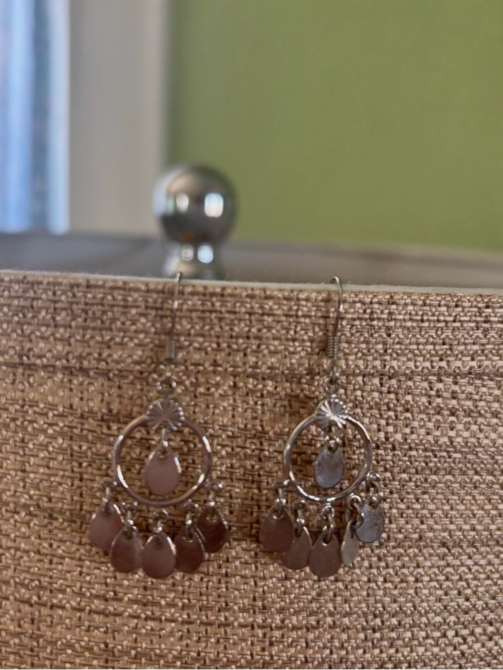 Vintage Dangling Teardrop Chandelier Earrings